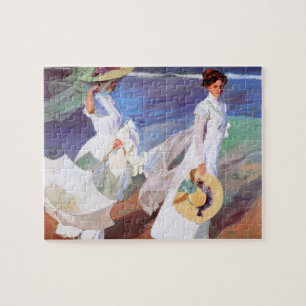 Joaquin Sorolla Women Walking Beach Pussel