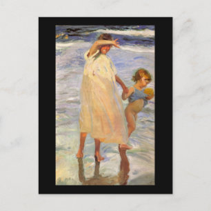 Joaquín Sorolla y Bastida 2 Sisters Vykort