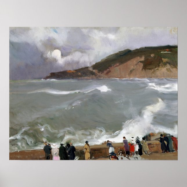 Joaquín Sorolla y Bastida Breakwater Poster (Framsidan)