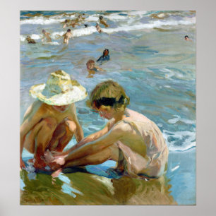 Joaquín Sorolla y Bastida den sårada foten Poster