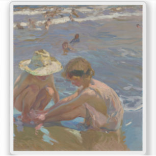 Joaquín Sorolla y Bastida - den sårade foten Klistermärken