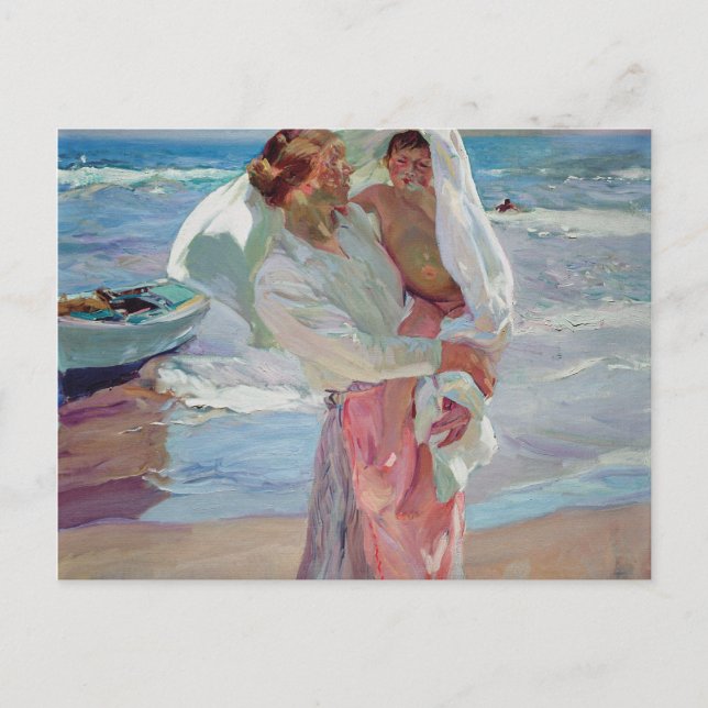 Joaquin Sorolla Y Bastida - Efter bad Helg Vykort (Framsida)