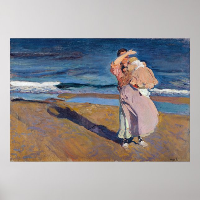 Joaquín Sorolla y Bastida Fisherwomen with her Son Poster (Framsidan)