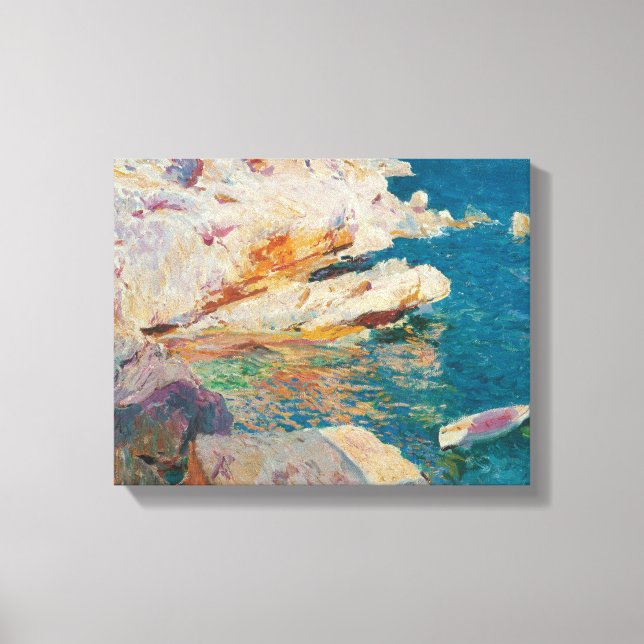 Joaquin Sorolla Y Bastida - Sten vid Javea. Canvastryck (Framsida)