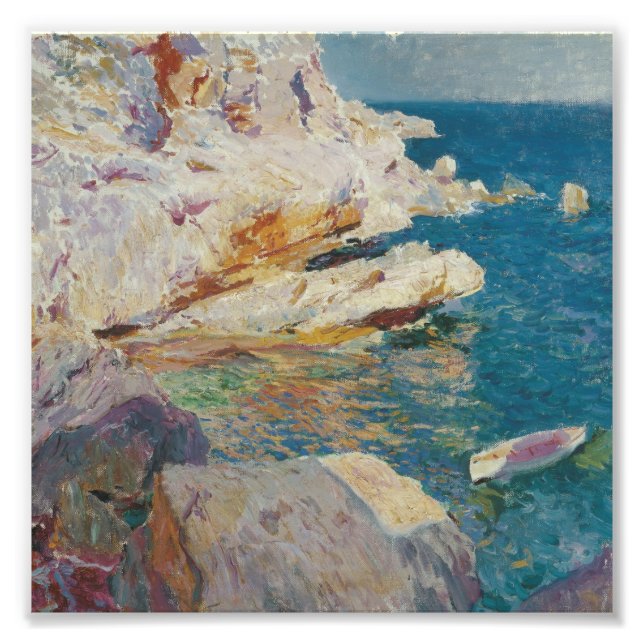 Joaquin Sorolla Y Bastida - Sten vid Javea. Fototryck (Framsidan)