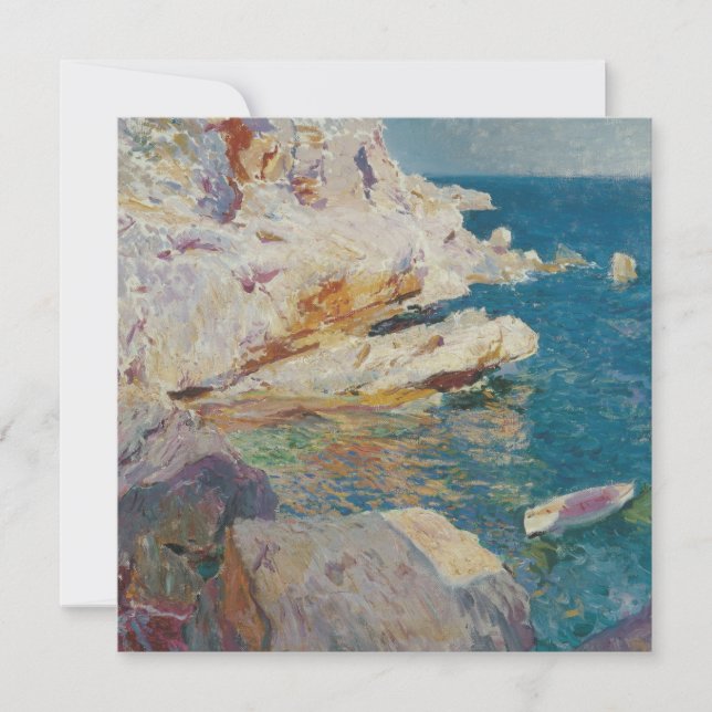 Joaquin Sorolla Y Bastida - Sten vid Javea. Julkort (Framsida)