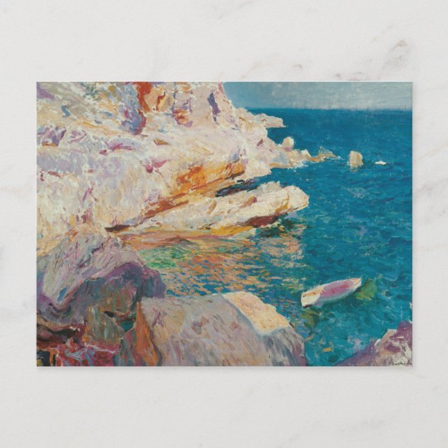 Joaquin Sorolla Y Bastida - Sten vid Javea. Vykort (Framsida)