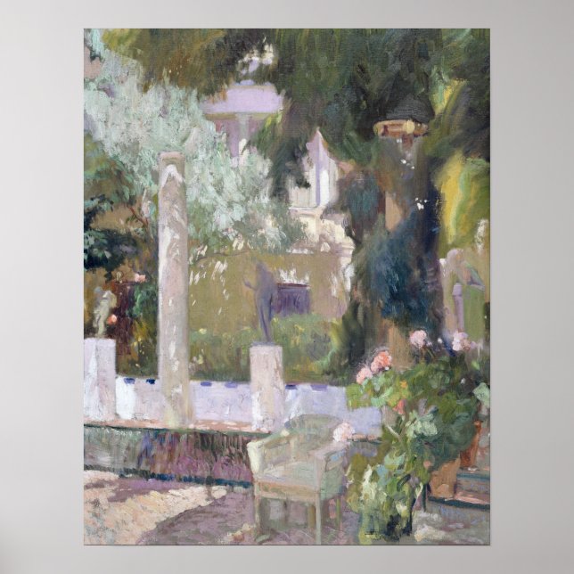 Joaquín Sorolla y Bastida The Gardens Poster (Framsidan)