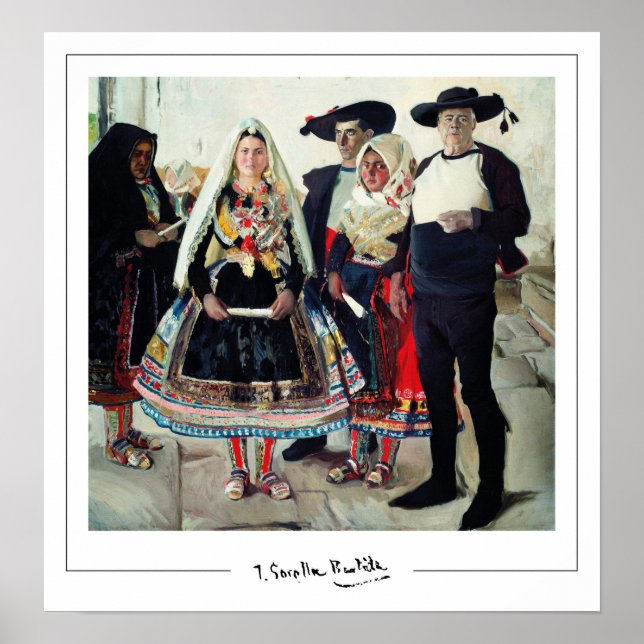 Joaquín Sorolla Zedign Art Poster #3 (Framsidan)