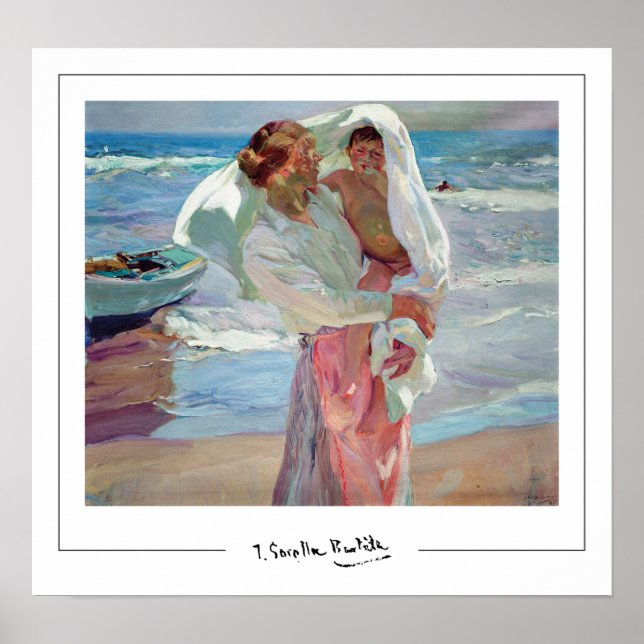 Joaquín Sorolla Zedign konstaffisch #21 Poster (Framsidan)