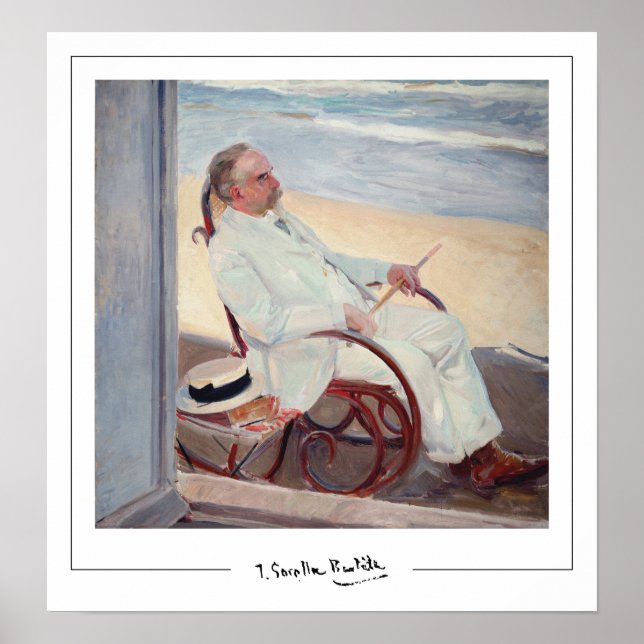 Joaquín Sorolla Zedign konstaffisch #375 Poster (Framsidan)