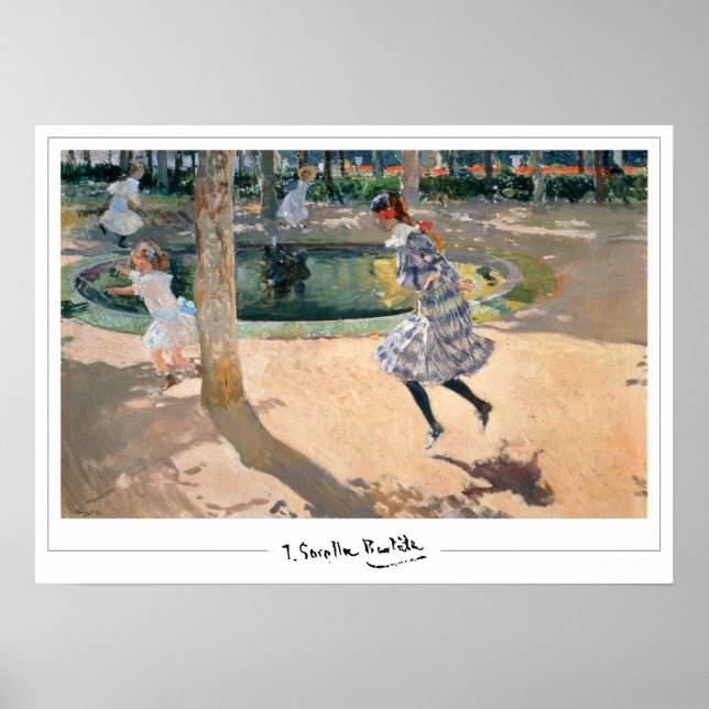Joaquín Sorolla Zedign konstaffisch #6 Poster (Framsidan)