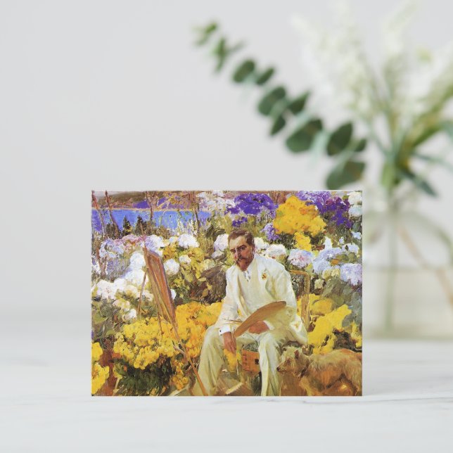 Joaquin Sorollas målning av Louis Comfort Tiffany Vykort (Stående Fram)