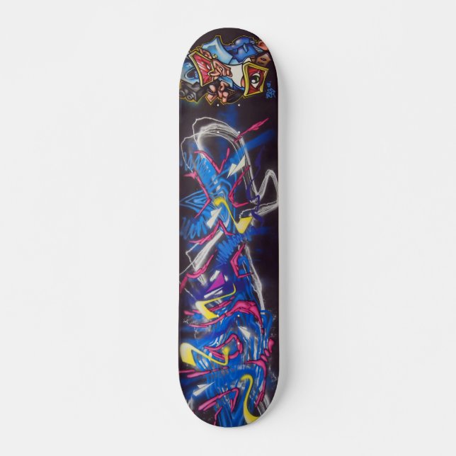 Joax & Eis-grafittivägg Old School Skateboard Bräda 18 Cm (Framsida)