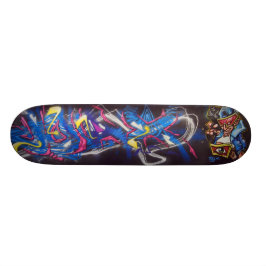 Joax & Eis-grafittivägg Old School Skateboard Bräda 18 Cm