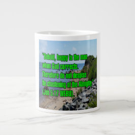 Job 5:17 WEBU Mugg Jumbo Mugg