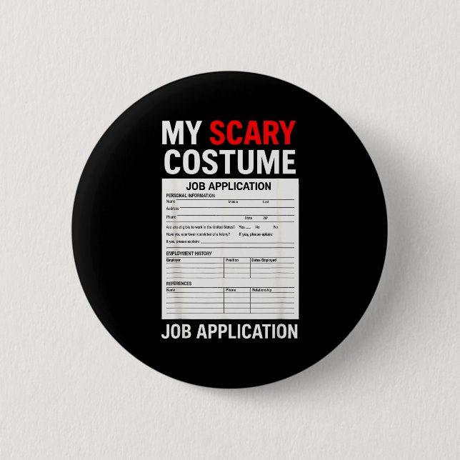 Job Application Funny Y Halloween Costume Trick Or Knapp (Framsida)