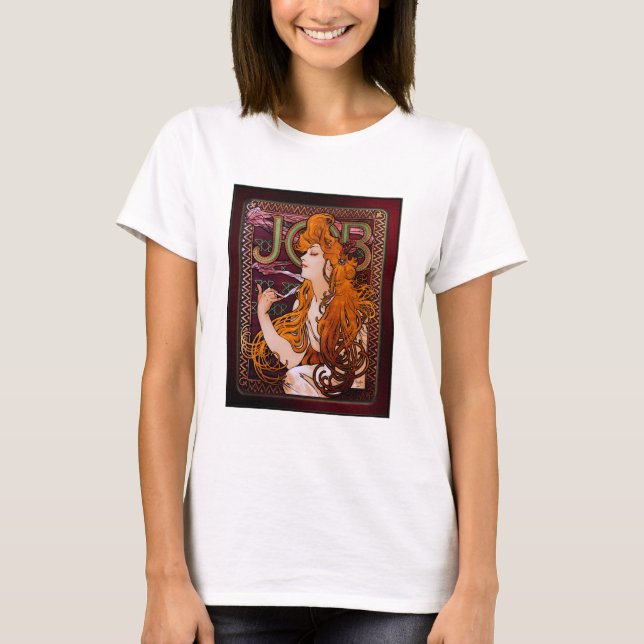 JOB av Alphonse Mucha T Shirt (Framsida)