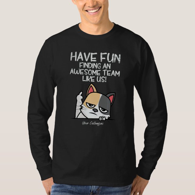 Job change colleague farewell new job t shirt (Framsida)