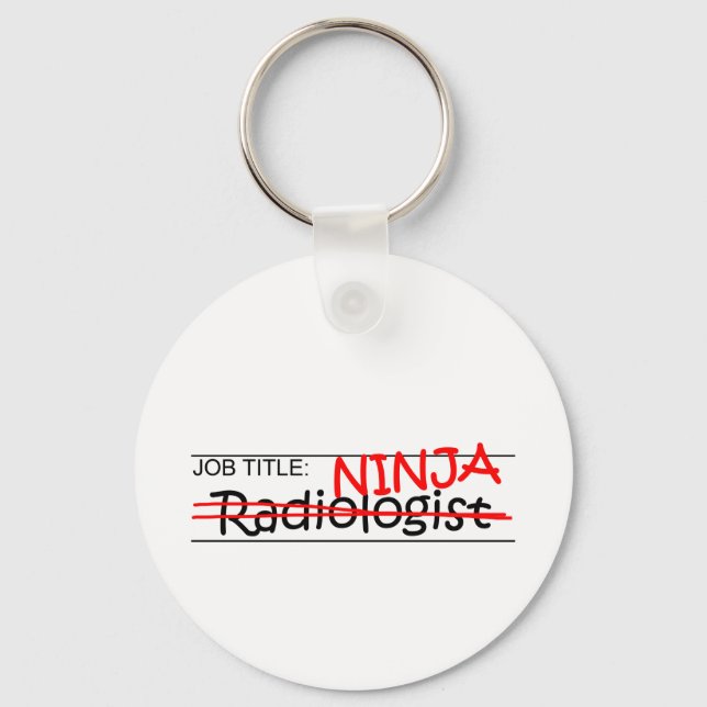 Job Title Ninja - Radiolog Nyckelring (Framsida)