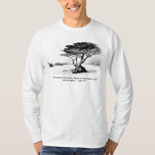 JOBB 14:7 Manar Långärmad T-Shirt (Framsida)