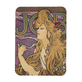 Jobb (1896) från Alphonse Mucha Magnet