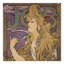 Jobb (1896) från Alphonse Mucha