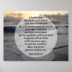Jobb 19:25-27 Mina fritidsliv! Poster