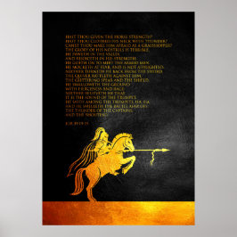 Jobb 39:19-25 bibelverse poster