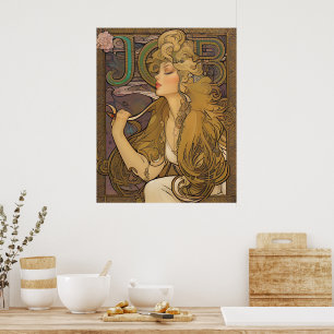 Jobb - Alphonse Mucha Remix Poster