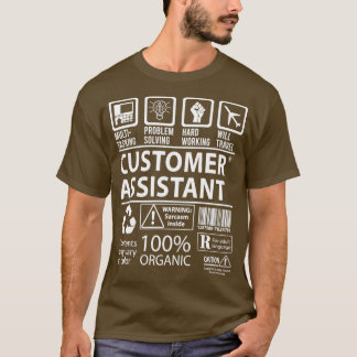 Jobb för Auktoriserad av kundassistent för multita T Shirt