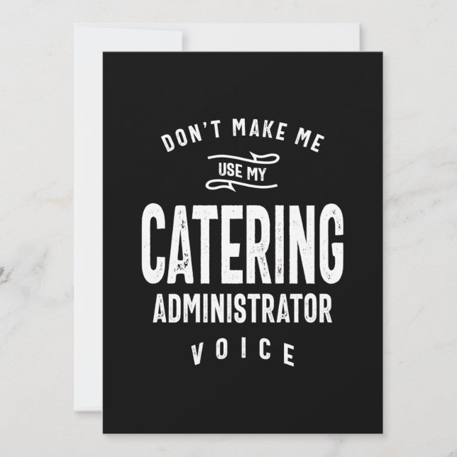 Jobb för catering-administratörsjobb, födelsedag (Framsida)