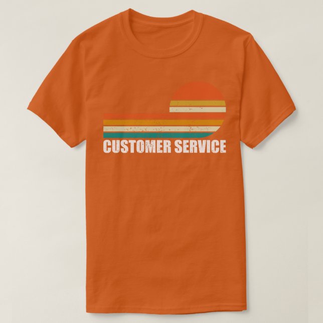 jobb för kundserviceåterkontroll vintage t shirt (Design framsida)