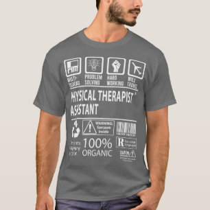 Jobb för multitasking med hjälp av fysisk terapi t shirt
