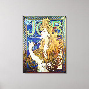Jobb från Alphonse Mucha Canvastryck