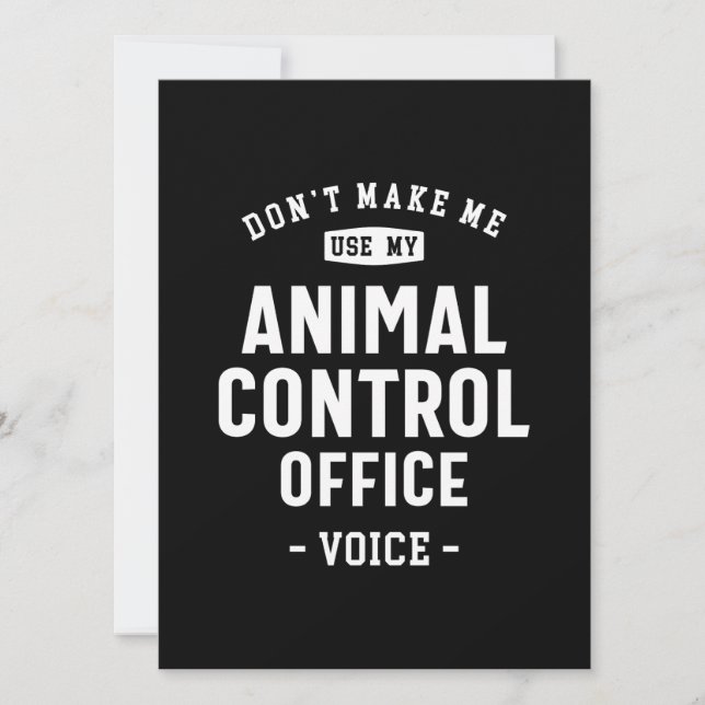 Jobb från kontoret för djurkontroll, arbete på föd (Framsida)