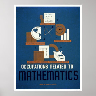 Jobb i matematik 1937 WPA Poster