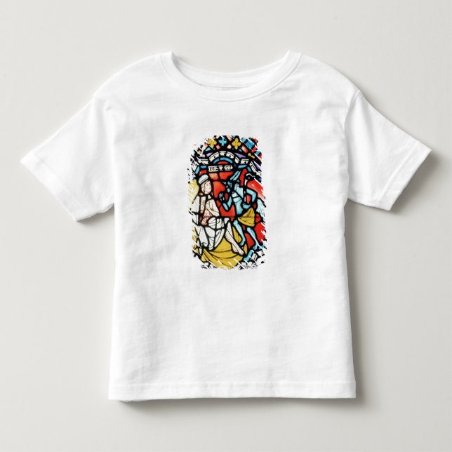 Jobb som pinas av djävulen, befläckt tee shirt (Framsida)