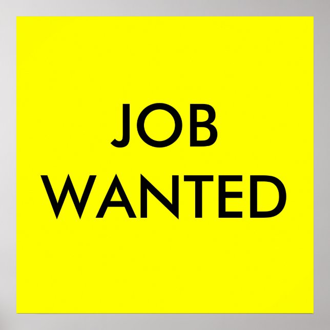 JOBB VILLE POSTER (Framsidan)