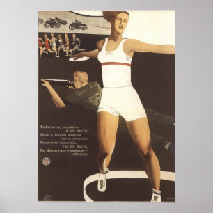 Jobba, bygg, klaga inte på propaganda poster