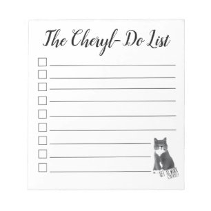 Jobba på Cheryl! Cheryl-Do List Anteckningsblock