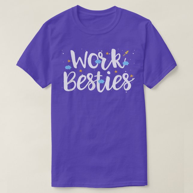 Jobbarbetarens Vänskap Bestfr.arbetets Besties Off T Shirt (Design framsida)