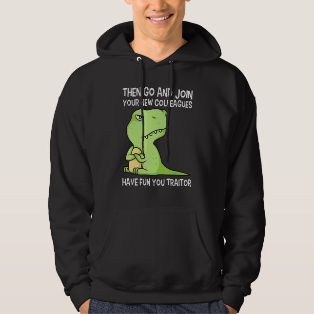 Jobbbyte Avskeds Kollega Avdelningsbyte Hoodie (Framsida)