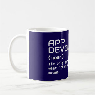 Jobbdefinition för apputvecklare - Funny Mug Kaffemugg
