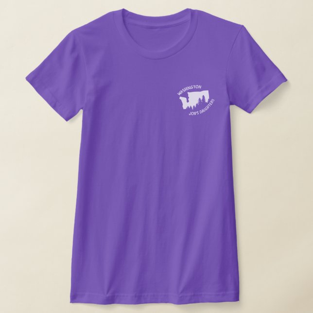 Jobbdöttrar Washington T-shirt (med rygg) (Laydown)