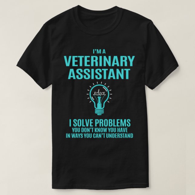 Jobbgåva från veterinärassistent I för att lösa pr T Shirt (Design framsida)