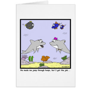 Jobbintervju: Delfintecknad Hälsningskort