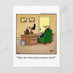 Jobbjakt på Humor-vykort Vykort