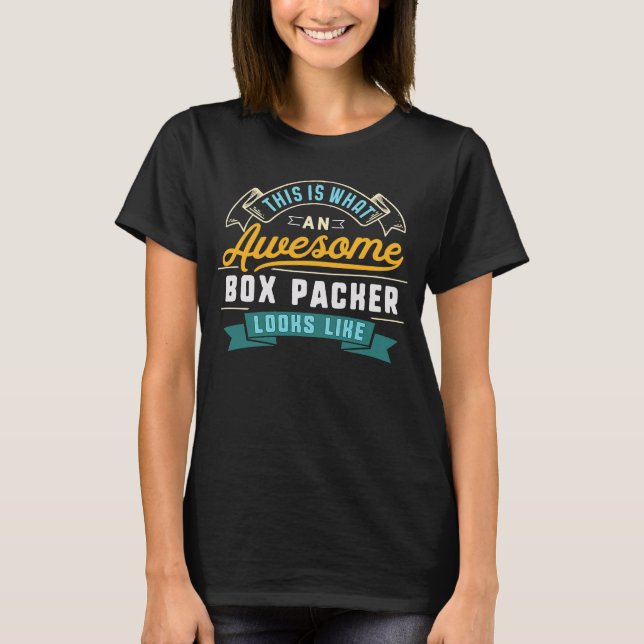 Jobbjobb för Fantastisk i boxpacker Studenten T Shirt (Framsida)