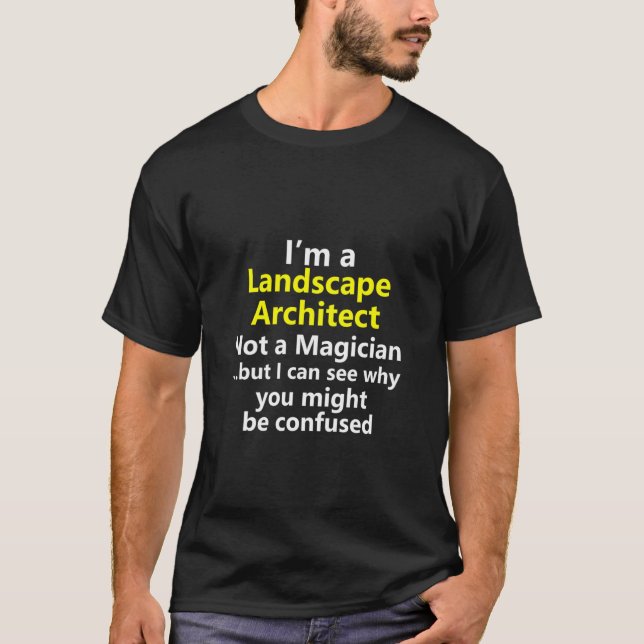 Jobbkarriärdesignern för liggande arkitektur t shirt (Framsida)